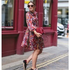 & Other Stories Climbing Flower Mini Dress